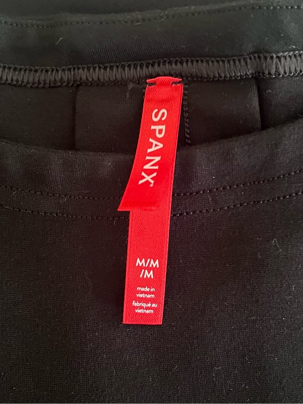 SPANX Black Short Sleeve Crewneck Top - Picture 4 of 6